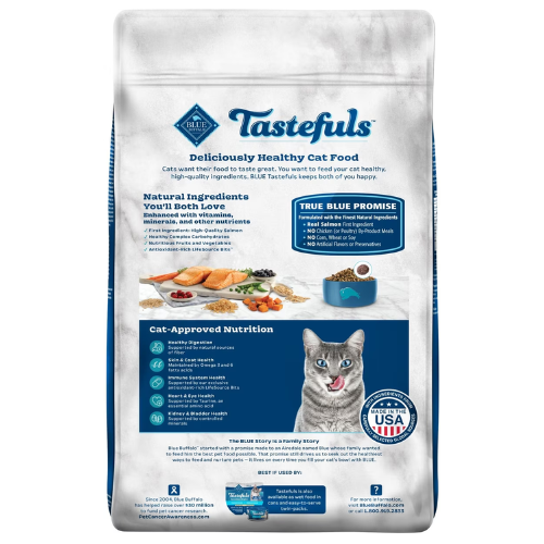Blue Buffalo Tastefuls Cat Indoor Salmon & Brown Rice 15#