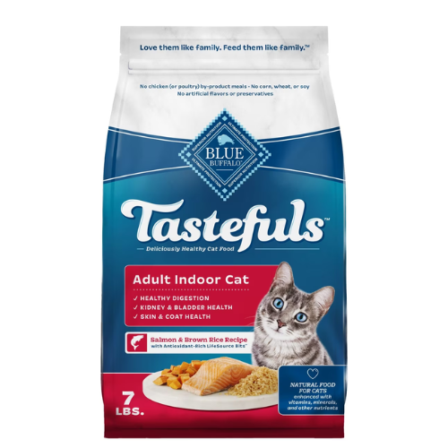 Blue Buffalo Tastefuls Cat Indoor Salmon & Brown Rice 7#