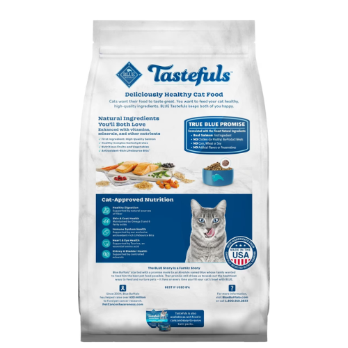 Blue Buffalo Tastefuls Cat Indoor Salmon & Brown Rice 7#