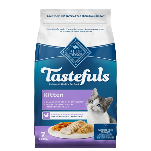Blue Buffalo Tastefuls Kitten Chicken & Brown Rice 7#