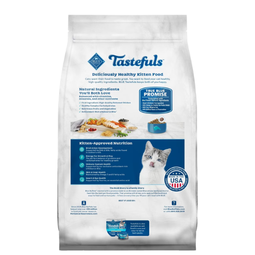 Blue Buffalo Tastefuls Kitten Chicken & Brown Rice 7#