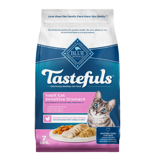 Blue Buffalo Tastefuls Cat Sensitive Stomach Chicken & Brown Rice 7#