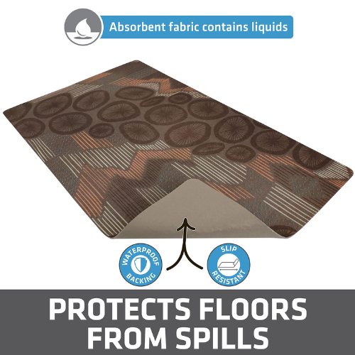 Drymate Placemat Grey with Abstract Lines