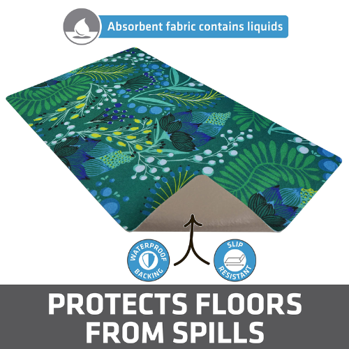 Drymate Placemat Green and Blue Pattern