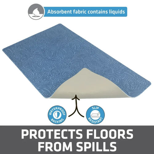 Drymate Placemat Blue Stucco Pattern
