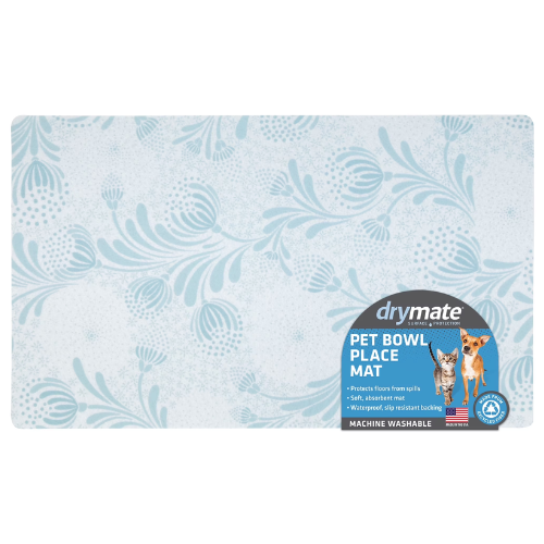 Drymate Placemat Blue Floral Pattern