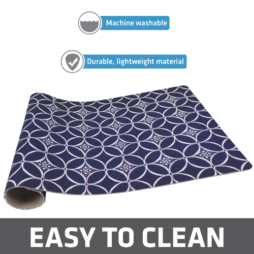 Drymate Placemat Navy and White Pattern