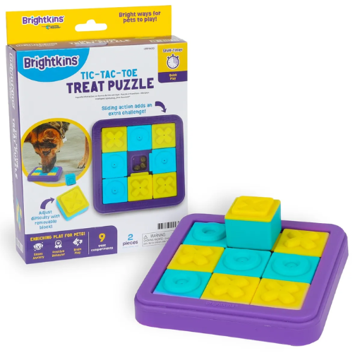 Brightkins Tic Tac Treat Dog Puzzle