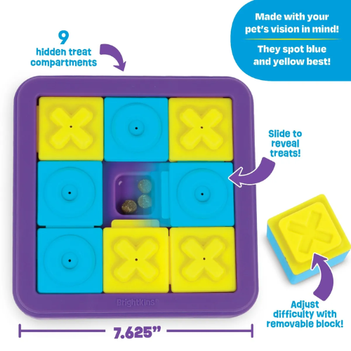 Brightkins Tic Tac Treat Dog Puzzle