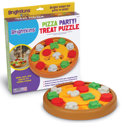 Brightkins Pizza Party Dog Toy Puzzle
