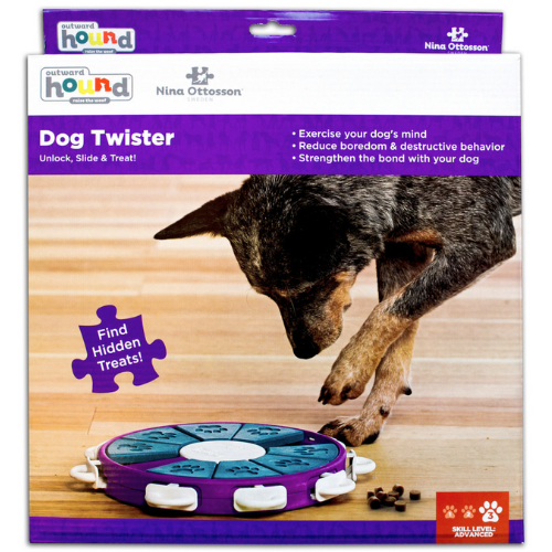 Outward Hound Dog Twister Treat Puzzle Purple