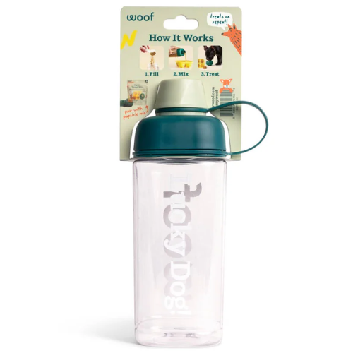 Woof Pupsicle Pop Treat Mixer Bottle