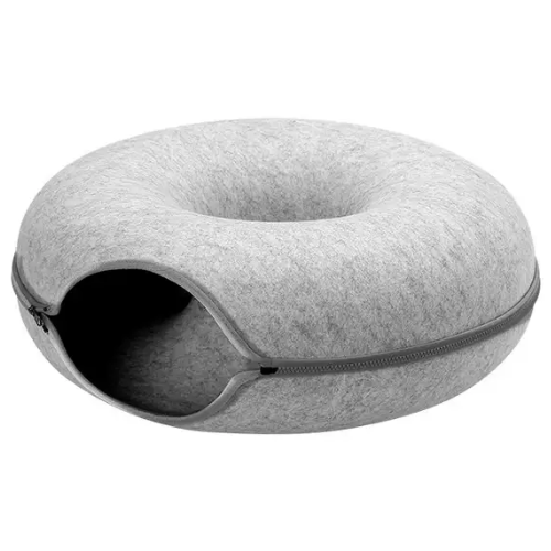 Action Tunnel Bagel Cat Bed XL Grey