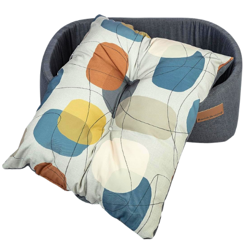 Danish Design Colorblock Steel Grey Large Dog Bed 35