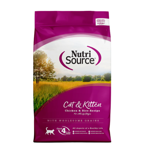 NutriSource Cat & Kitten Chicken & Rice 4#