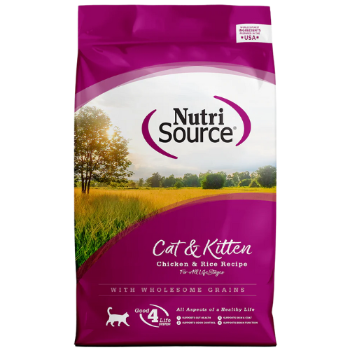 NutriSource Cat & Kitten Chicken & Rice 12#