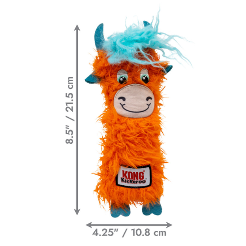 Kong Kickeroo Highland Cow Cat Toy Assorted Color