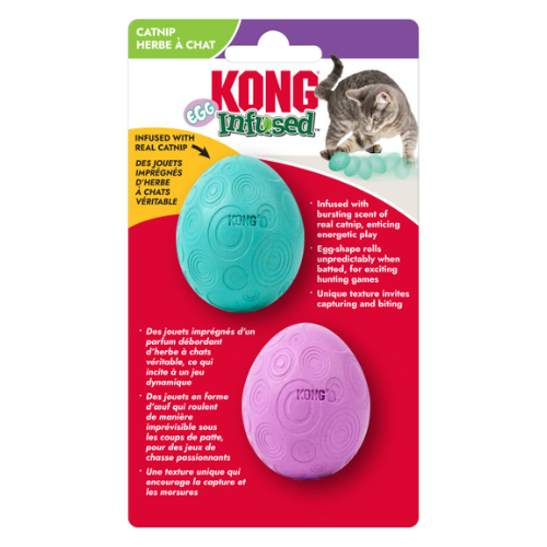 Kong Infused Catnip Eggs Cat Toy