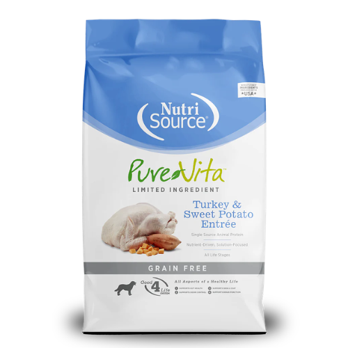 PureVita Dog Grain Free Turkey Sweet Potato Pea 12#
