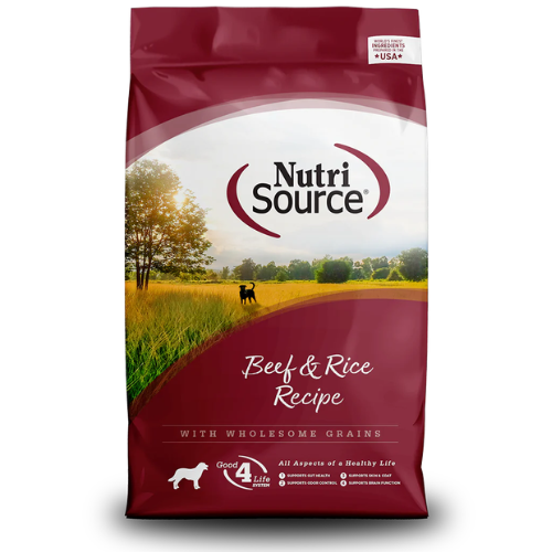 NutriSource Dog Beef & Brown Rice 26#