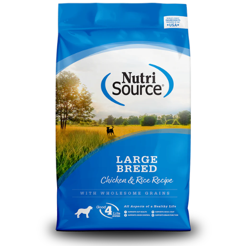 NutriSource Dog Large Breed Chicken & Rice 26#