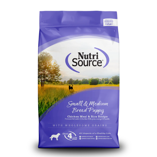 NutriSource Puppy Small & Medium Breed Chicken & Rice 12#