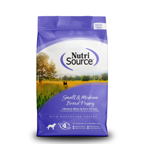 NutriSource Puppy Small & Medium Breed Chicken & Rice 4#