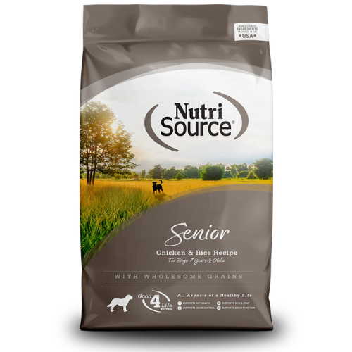 Nutrisource Dog Food Senior Chicken & Rice 26#
