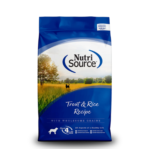 NutriSource Dog Trout and Brown Rice 4#