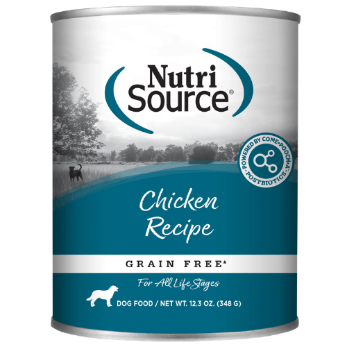 NutriSource Wet Dog Grain Free Chicken 12.3oz Can