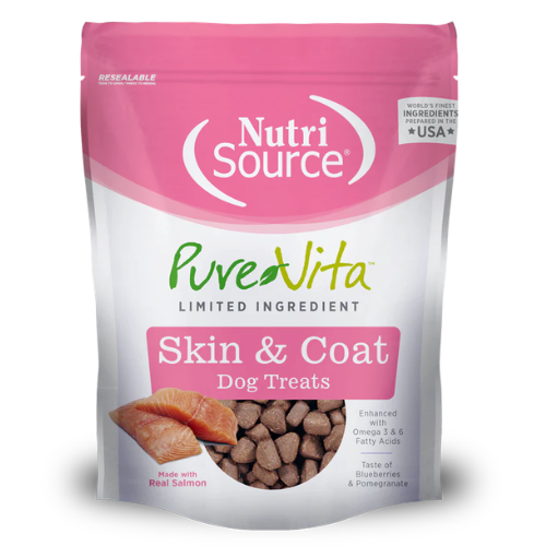 PureVita Dog Treats Skin & Coat Salmon 6oz