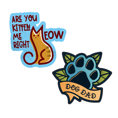 STICKERS &amp; MAGNETS