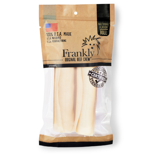 Frankly Dog Chews Natural Retriever Roll 2pk