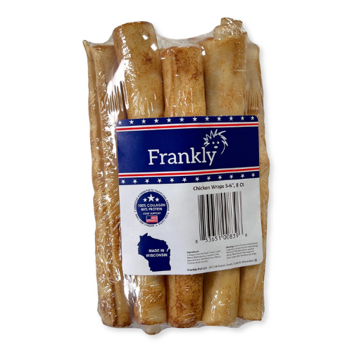 Frankly Dog Chews Collagen Wrap Chicken 8pk