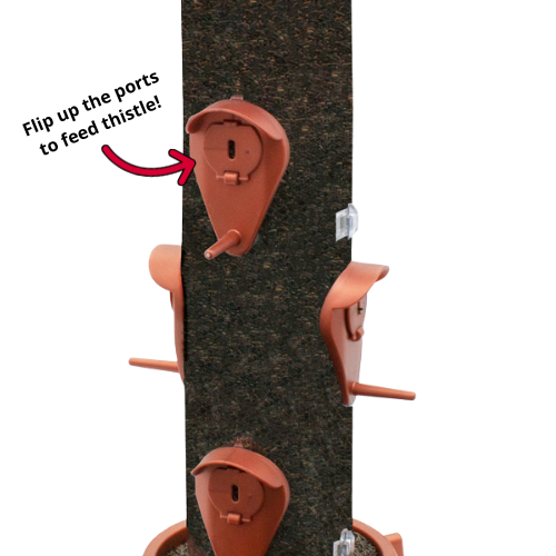 North States Hinged Port 2-in-1 Bird Feeder Copper