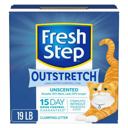 Fresh Step Outstretch Unscented Clumping Clay Cat Litter 19#