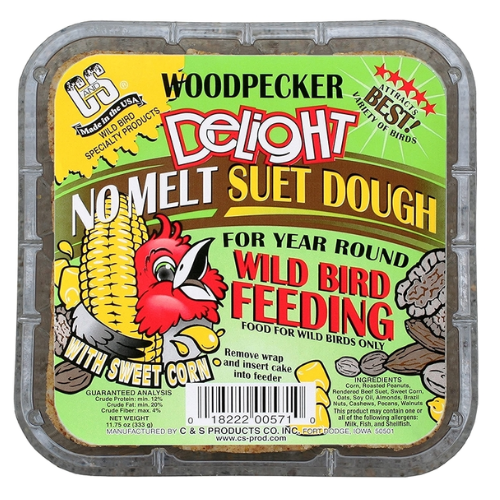 C&S No Melt Woodpecker Delight Suet Dough 11.75oz