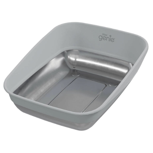 Litter Genie Stainless Steel Platinum Litter Box