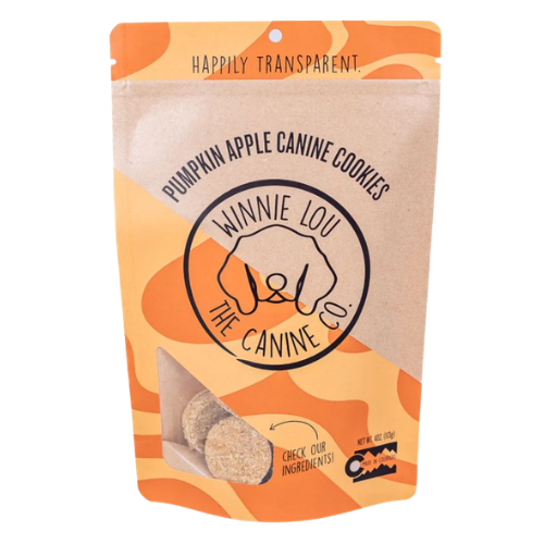Winnie Lou Pumpkin Apple Canine Cookies Dog Treats 5oz