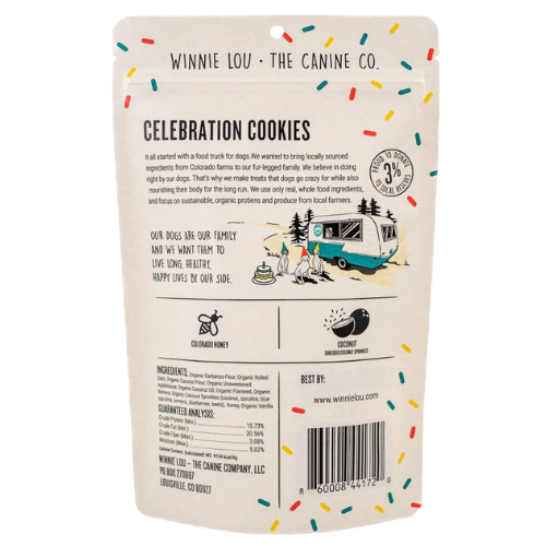 Winnie Lou Celebration Cookies Dog Treats 4oz
