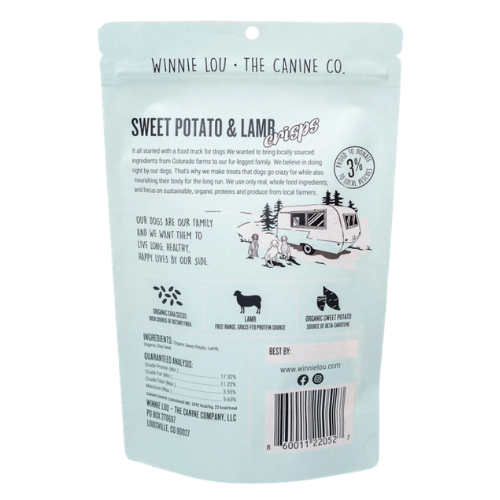 Winnie Lou Sweet Potato & Lamb Crisps Dog Treats 2.5oz