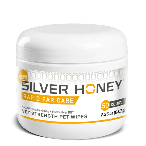 Silver Honey Rapid Ear Care Pet Wipes 50ct