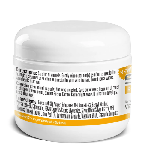 Silver Honey Rapid Ear Care Pet Wipes 50ct