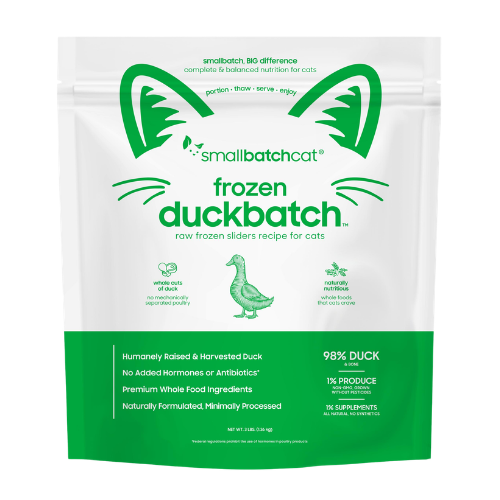 Smallbatch Cat Frozen Duck Sliders 3lb