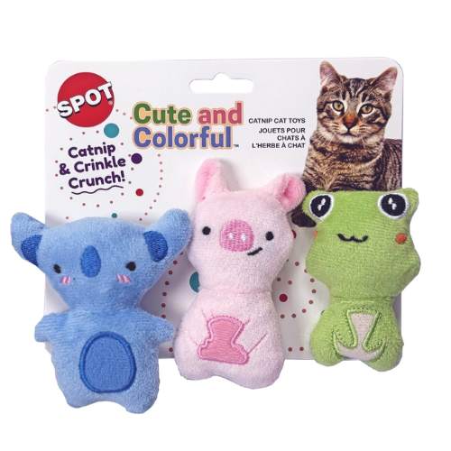 Spot Cute and Colorful 3 Pack Cat Toy