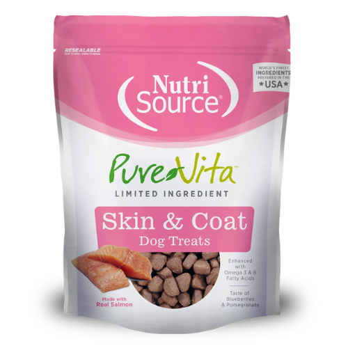 PureVita Dog Treats Skin & Coat Salmon 6oz