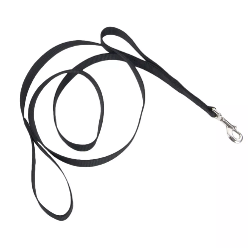 Coastal Loops 2 Double Handle Black Leash 1" x 6'