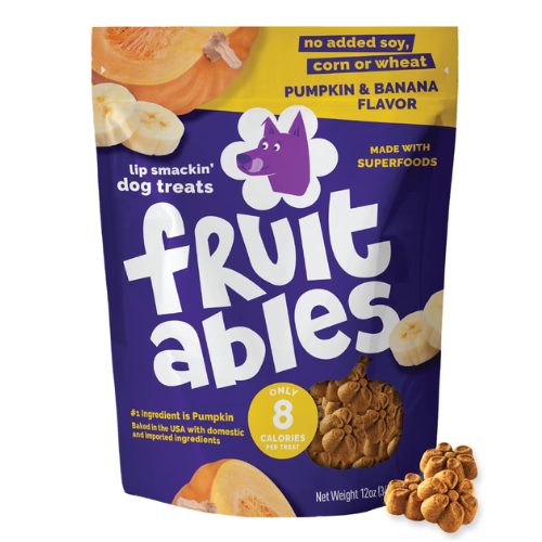 Fruitables Pumpkin & Banana Crunchy Dog Treats 12oz