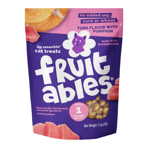 Fruitables Tuna & Pumpkin Crunchy Cat Treats 2.5oz