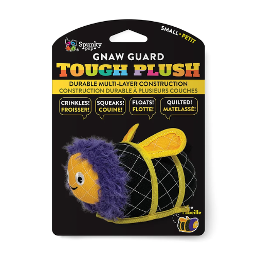 Spunky Pup Neon Tough Bee Dog Toy